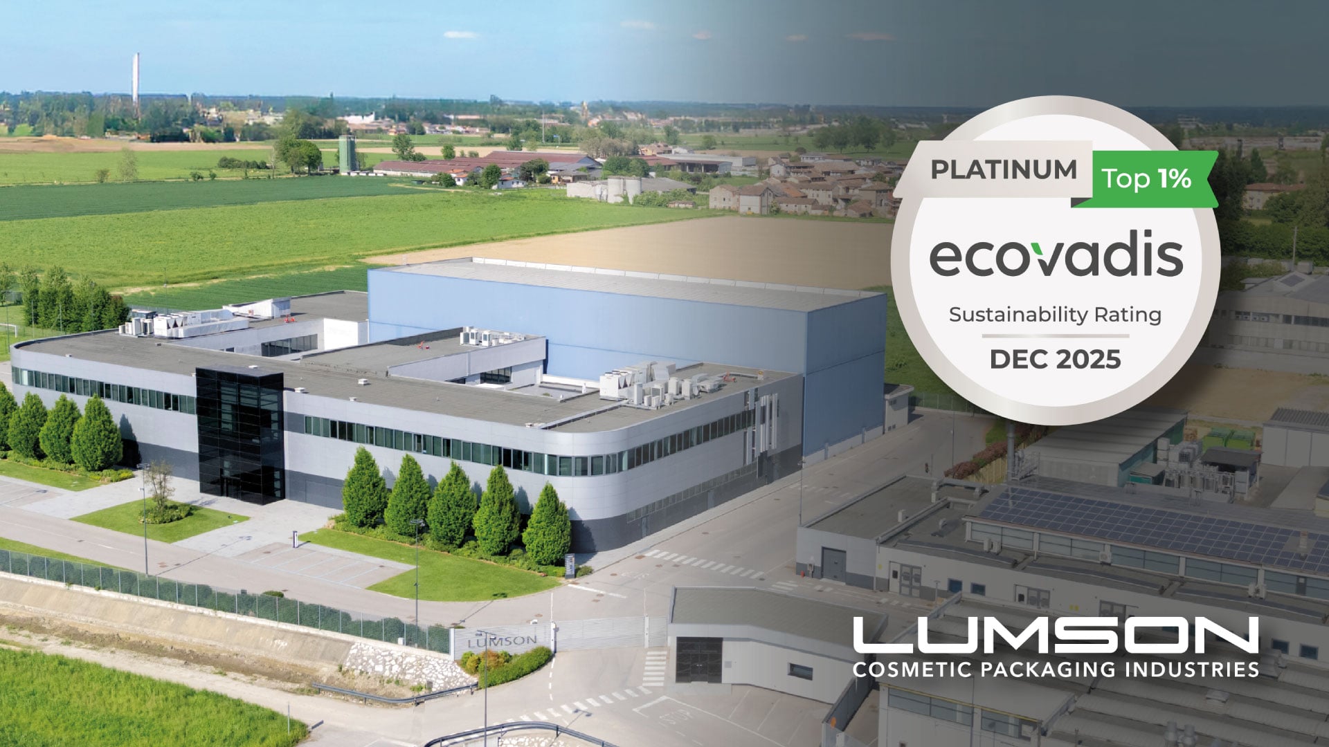 Press - Lumson achieves the EcoVadis Platinum Medal 